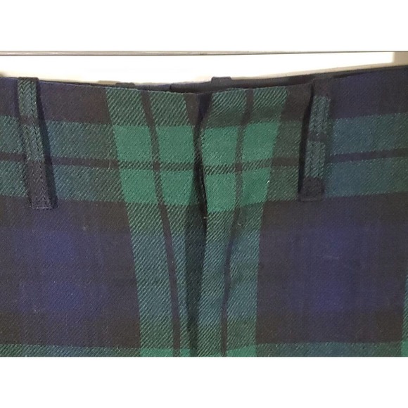 Scotch Green Plaid Tartan Wool Men's Pants For Crafting - Picture 3 of 8